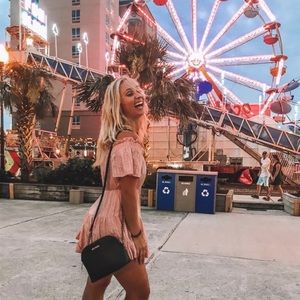 Showpo Pink Off The Shoulder Dress